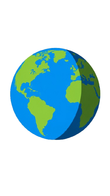 Planet Earth floating in Space