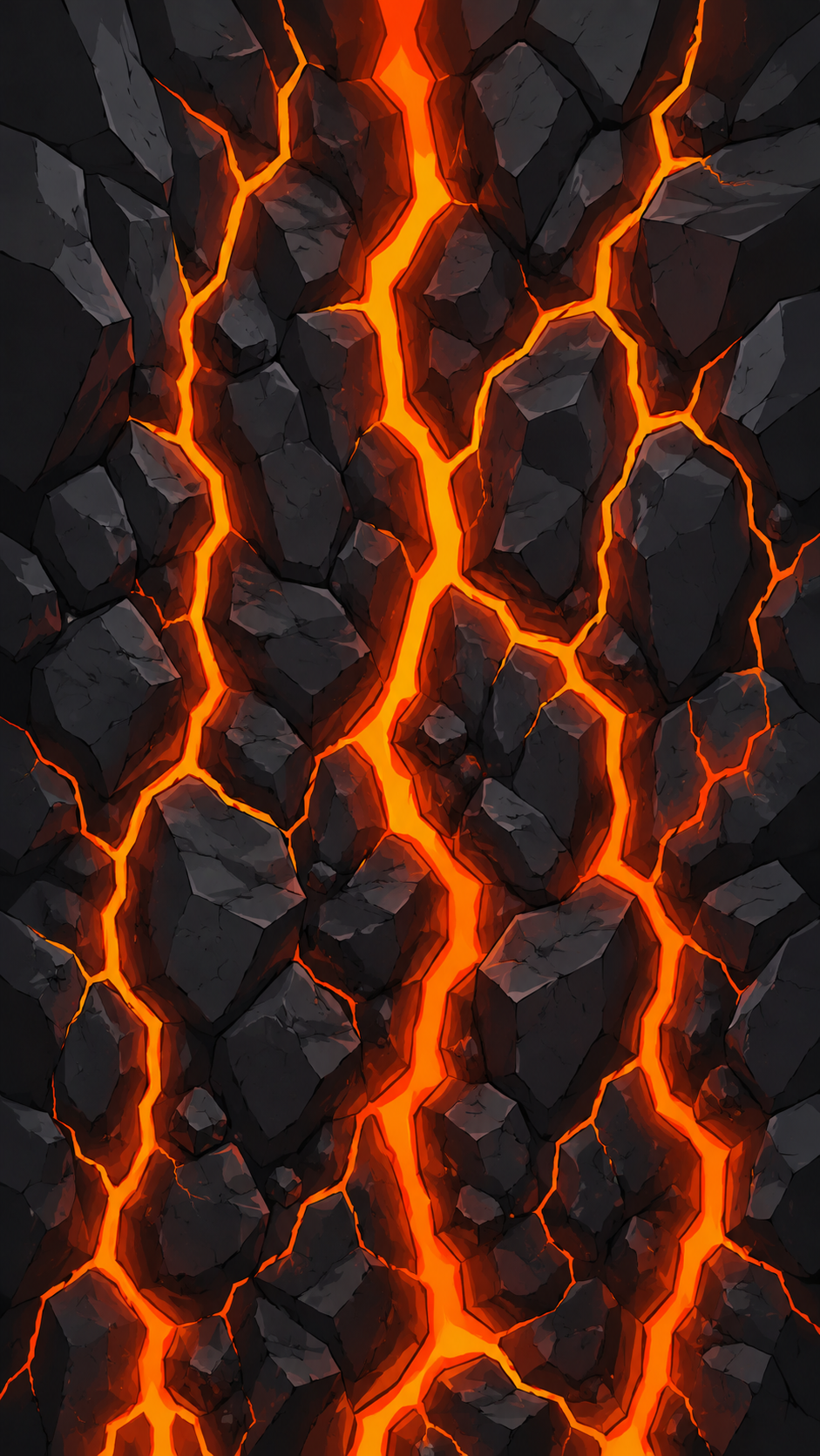 Chamber of Glowing Molten Magma